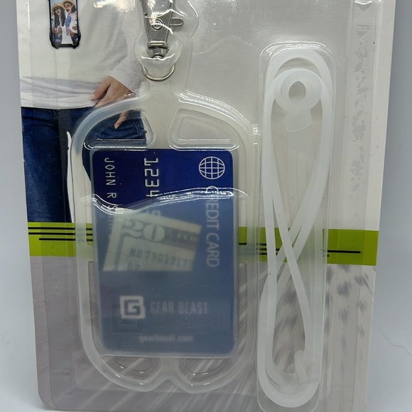 Translucent Clear Universal Phone Lanyard with Pocket NEW NWT - Picture 2 of 9